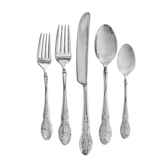🦋 New Pioneer Woman Mazie 20-Piece Flatware/Silverware Set - Picture 5 of 9